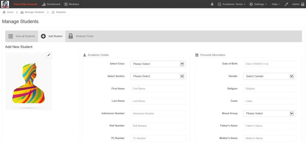 individual upload student