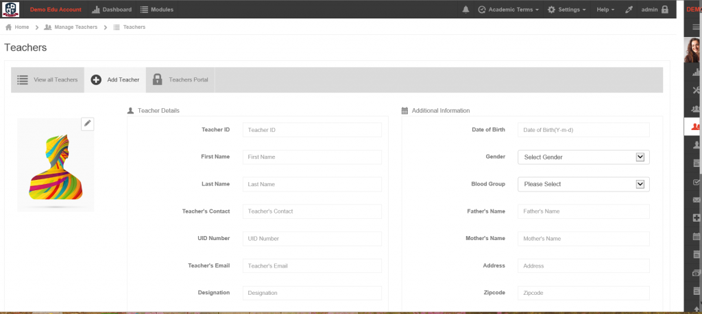 individual upload teacher
